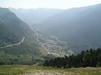 A view of Porté-Puymorens at the foot of Puig Carlit