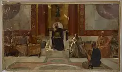 Emperor Justinian in Council (1886), by Jean-Joseph Benjamin-Constant, prior to restoration in 2020