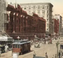 Central Department Store and H. Jevne Building, 1920s postcard