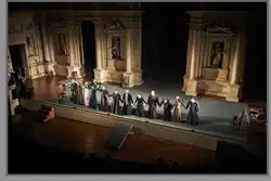 Caligula performance, Theater of Nations, tour in Vicenza, Italy