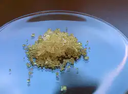 Potassium hexacyanochromate(III), recrystallised from cold water.