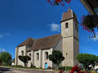 The church in Pouilley-les-Vignes
