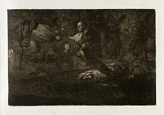 Νο. 18: Disparate fúnebre (Funereal folly) 24.3 x 35.2 cm.