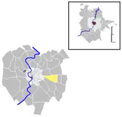 Position of the quartiere within the city of Rome