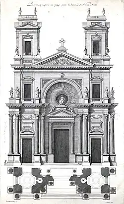 Project for Saint-Eustache, Paris (1744)