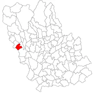 Location in Prahova County