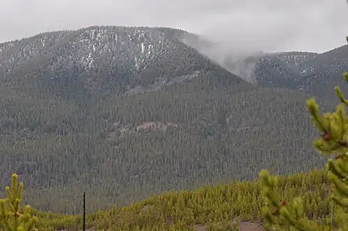 Purple Mountain in Yellowstone National Park.