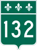 Route 132 marker