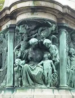 Allegory of "wisdom" depicted on the SW corner