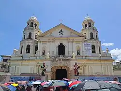 Close-up of the main façade