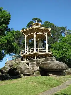 Quinta's bandstand, known as the Chinese pagoda