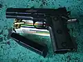 Early model RIA Armscor 22TCM M1911 A2, double stack 17 round Para P18 type mag.