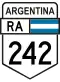 National Route 242 shield}}