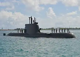 The Type 214 submarine offered by TKMS.