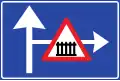 Intersection with railway level crossing