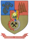 The communist coat of arms of Suceava County