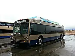 RTC New Flyer C40LFR in third "goldbug" livery (2006+)
