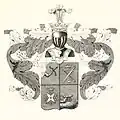 Coat of arms of the Korobkov family from the General armorial of noble families of the Russian Empire (1807)[4]: 544 [110]: VIII:121 