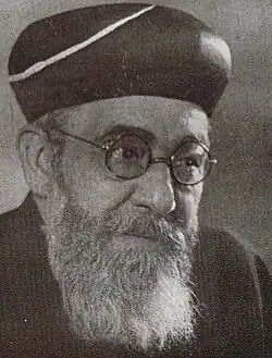 Rabbi Ben-Zion Meir Hai Uziel, former Sephardic Chief Rabbi of Israel. He was a leading figure in Sephardic Jewry and an advocate for Jewish unity.