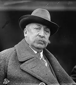 President Rafael Reyes. His policies made a great benefit for the development of the Paisa Region. He proposed the creation of the Caldas Department.