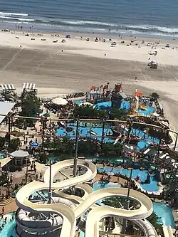Raging Waters water park at Morey's Piers in Wildwood, New Jersey, U.S. (taken from the Ferris wheel)