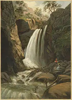 Rainbow Falls, Ute Pass, by Helen Henderson, 1878, Boston Public Library, Print Department