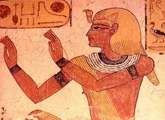 Portrait of Ramesses IX from his tomb KV6.