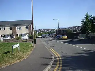 Ramsey Road, northwestern rim of Gibbonsdown