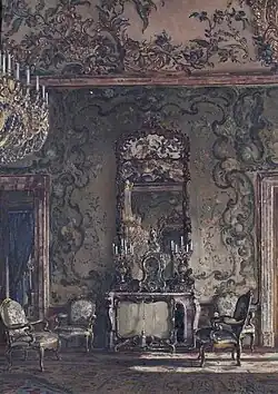 The Gasparini Room, Royal Palace, Madrid, Spain, photo of 1927