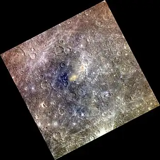 Raphael crater (top) and Haydn crater (bottom) in approximate color