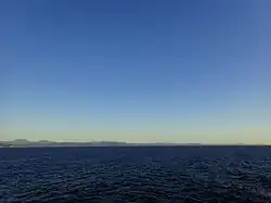 East Cape on the right hand end of the Raukūmara Range