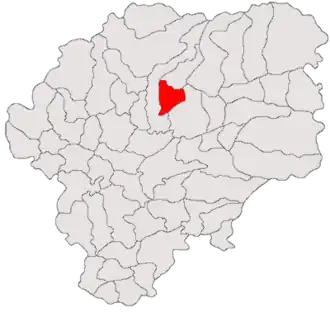 Location in Bistrița-Năsăud County