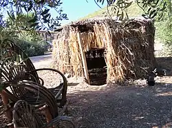 Reconstructed pithouse at Mission Garden