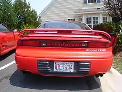 The Active Aero spoiler on a 1992 3000GT VR-4