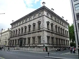 The Reform Club (1837–41) in Pall Mall by Barry was highly influential in its design and context at the heart of power structures in London