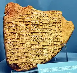 Reform text of Urukagina, king of Lagash. From Girsu, Iraq. 24th century BC. Ancient Orient Museum, Istanbul.