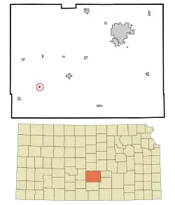 Location within Reno County and Kansas