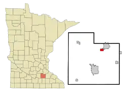 Location of Dundas, Minnesota
