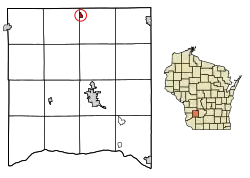 Location of Yuba in Richland County, Wisconsin.