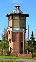 Water tower in railway station