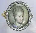 Queen Louisa Ulrika, ring with portrait miniature (c. 1770, Livrustkammaren)