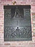 Plaque in honor of Queen Dagmar, Ringsted