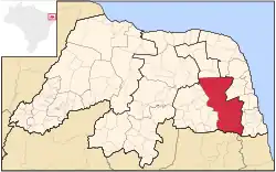 Location of Agreste Potiguar