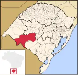 Location of Campanha Central