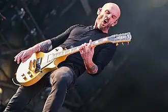 Blair with Rise Against in 2023