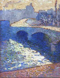 Robert Antoine Pinchon, La Seine à Rouen au crépuscule, 1905, oil on paperboard, 65 x 54 cm, private collection