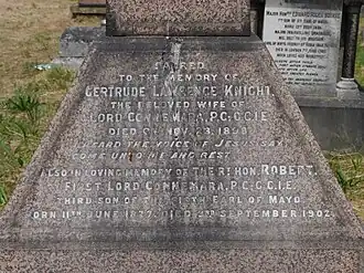 Monumental inscription detail, Kensal Green Cemetery