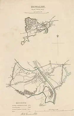 Bewdley from the Ordnance Survey