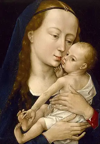 Rogier van der Weyden, Virgin and Child * (after 1454), 31.9 x 22.86 cm
