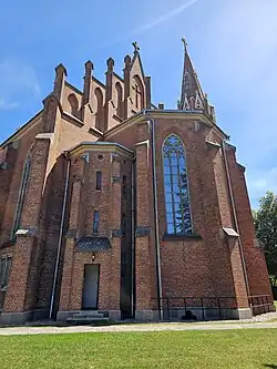 Back-view of the church